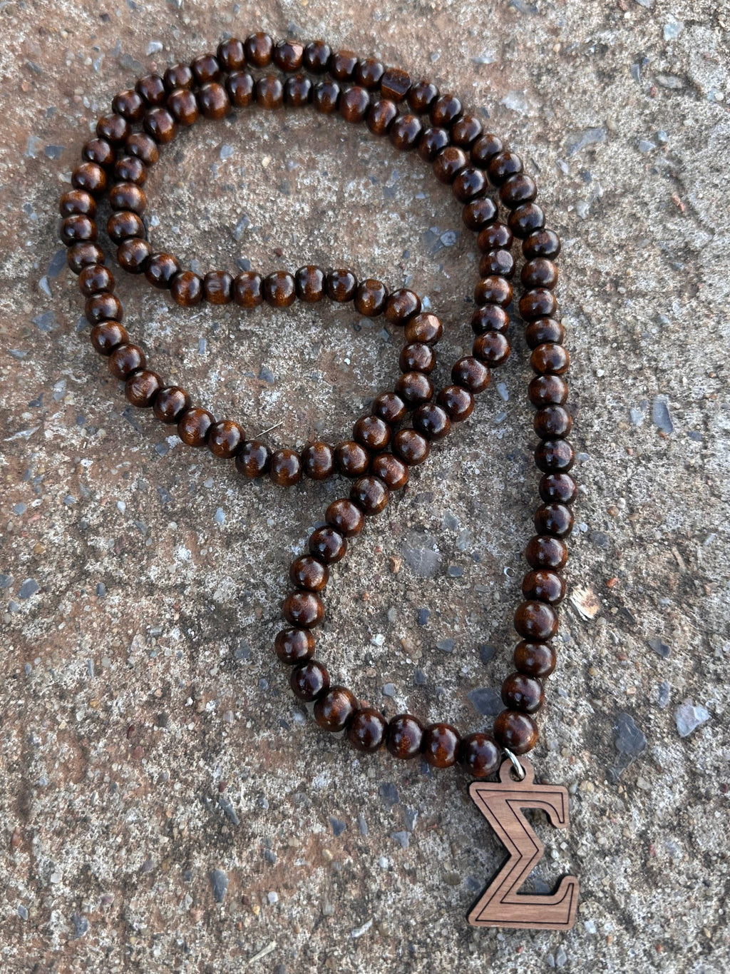 PBS wooden necklace