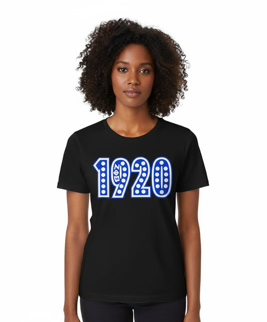 1920 Dottie Tee Black