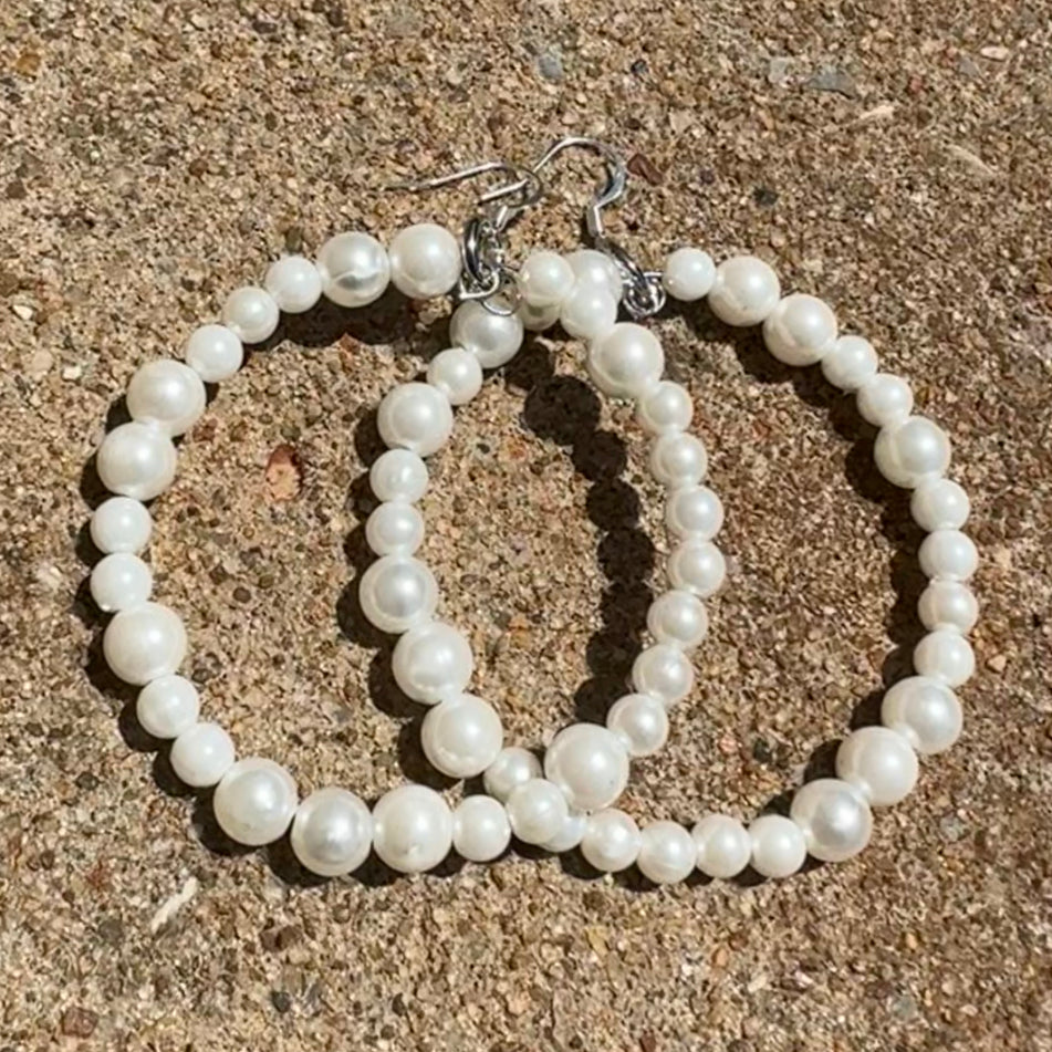 Pearl Hoops