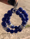 Blue Pave Earrings
